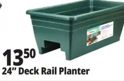 Ocean State Job Lot Green Deck Rail Planter 24 offer