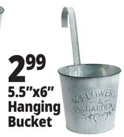 Ocean State Job Lot Galvanized Hanging Steel Bucket offer