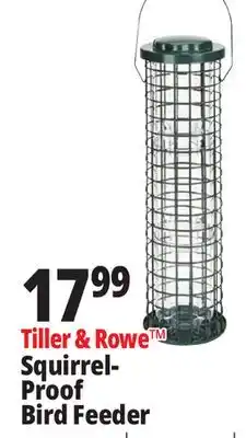 Ocean State Job Lot Tiller & Rowe Squirrel Proof Bird Feeder offer