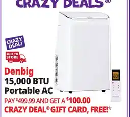 Ocean State Job Lot Denbig 15,000 BTU Portable AC offer