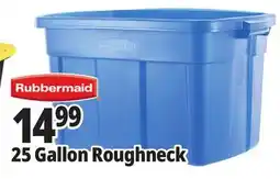 Ocean State Job Lot Rubbermaid Rubberneck Storage Tote Blue 25 Gal offer