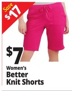 Ocean State Job Lot Women's Better Knit Shorts offer