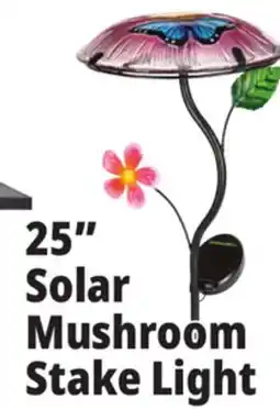 Ocean State Job Lot Outdoor Living Accents Solar Mushroom Stake Light 25 offer