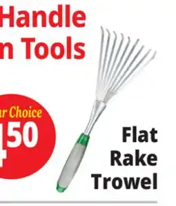 Ocean State Job Lot Tiller & Rowe Garden Flat Rake offer