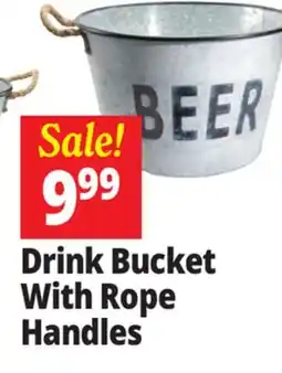 Ocean State Job Lot Galvanized Drinks Bucket With Rope Handles Large offer