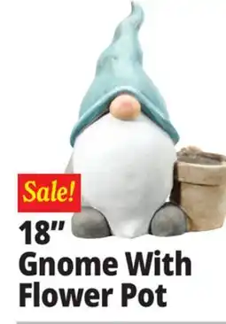 Ocean State Job Lot 18 Gnome With Flower Pot offer