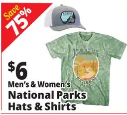 Ocean State Job Lot Men's & Women's National Parks Hats & Shirts offer