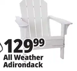 Ocean State Job Lot Folding Adirondack Chair White offer