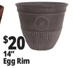 Ocean State Job Lot 14 Egg Rim Stone Planters offer
