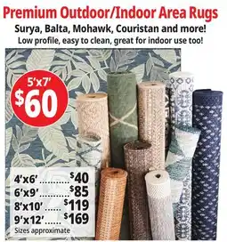 Ocean State Job Lot Premium Indoor/Outdoor Rugs offer