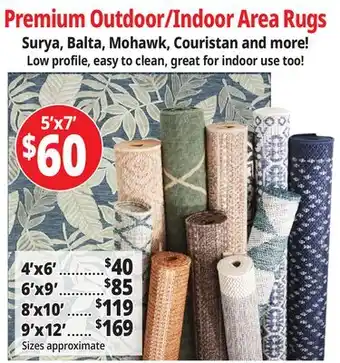 Ocean State Job Lot Premium Indoor/Outdoor Rugs offer
