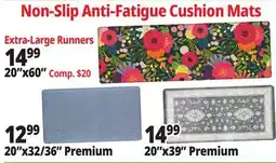 Ocean State Job Lot Non-Slip Anti-Fatigue Cushion Mats offer