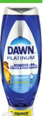 Ocean State Job Lot Dawn Platinum EZ-Squeeze Liquid Dish Detergent 24.3 oz offer