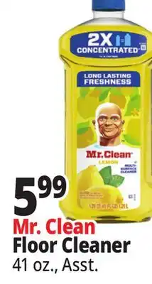Ocean State Job Lot Mr. Clean Floor Cleaner offer