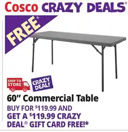 Ocean State Job Lot 60 Commercial Table offer