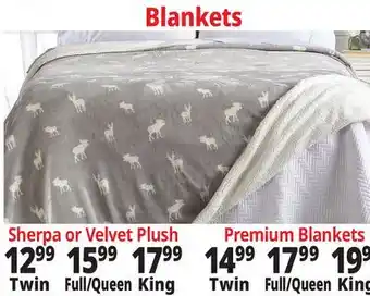 Ocean State Job Lot Blankets offer