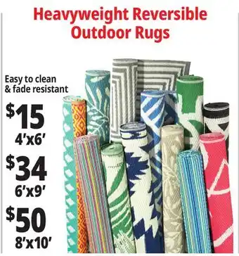 Ocean State Job Lot Heavyweight Reversible Outdoor Rugs offer