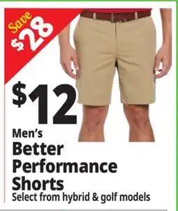 Ocean State Job Lot Men's Better Performance Shorts offer