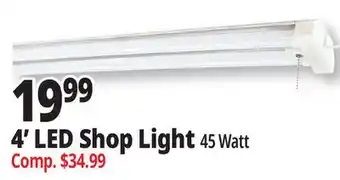 Ocean State Job Lot ZGB 45W LED Shop Light 4' offer