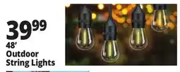 Ocean State Job Lot Outdoor Living Plug-in LED String Lights 48 ft offer