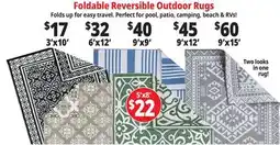 Ocean State Job Lot Foldable Reversible Outdoor Rugs offer