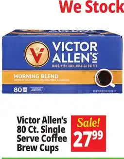 Ocean State Job Lot Victor Allen's 80 Ct. Single Serve Coffee Brew Cups offer