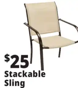 Ocean State Job Lot Stackable Patio Sling Chair offer