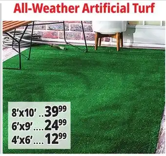Ocean State Job Lot All-Weather Artificial Turf offer