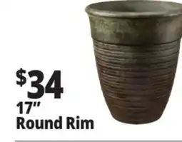 Ocean State Job Lot Resin Planter Brown 17 x 19 offer