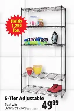 Ocean State Job Lot 5-Tier Household Wire Shelving offer