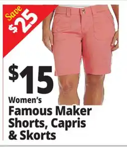 Ocean State Job Lot Women's Famous Maker Shorts, Capris & Skorts offer
