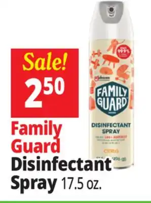 Ocean State Job Lot Family Guard Disinfectant Spray offer