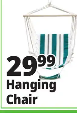 Ocean State Job Lot Outdoor Living Hanging Chair with Arm & Foot Rest offer