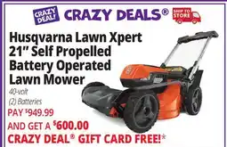 Ocean State Job Lot Husqvarna Lawn Xpert 21 Self-Propelled Lawn Mower Orange offer