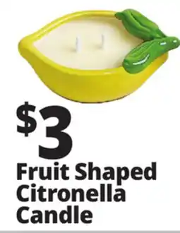 Ocean State Job Lot Fruit Shaped Citronella Candle offer