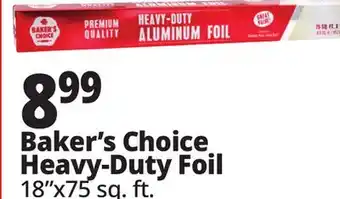 Ocean State Job Lot Baker's Choice Premium Quality Heavy-Duty Aluminum Foil 75' offer