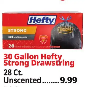 Ocean State Job Lot 30 Gallon Hefty Strong Drawstring offer