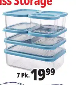 Ocean State Job Lot Home Living 7-Piece Glass Storage Set offer