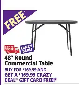 Ocean State Job Lot 48 Round Commercial Table offer