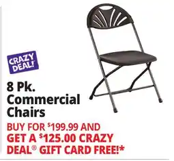 Ocean State Job Lot Cosco Zown Commercial Fan Back Plastic Folding Chair Black offer