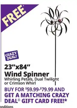 Ocean State Job Lot Wind Spinner offer
