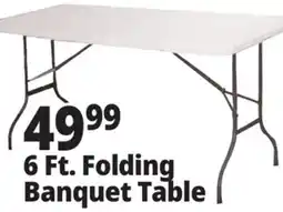Ocean State Job Lot 6Ft. Folding Banquet Table offer