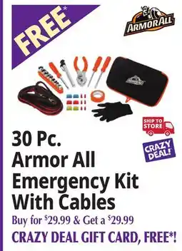 Ocean State Job Lot 30 Pc. Armor All Emergency Kit With Cables offer
