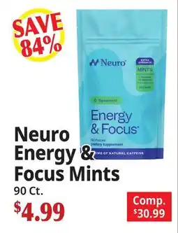 Ocean State Job Lot Neuro Energy & Focus Mints offer