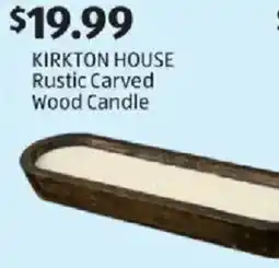 Aldi Kirkton house rustic carved wood candle offer