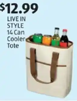 Aldi Live in style 14 can cooler tote offer