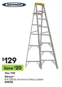 Lowe's 8-ft 250-lb Aluminum Step Ladder offer
