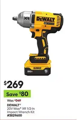 Lowe's 20V Max XR 1/2-In Impact Wrench Kit offer