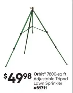 Lowe's 7800-sq ft Adjustable Tripod Lawn Sprinkler offer