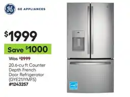 Lowe's 20.6-cu ft Counter Depth French Door Refrigerator offer